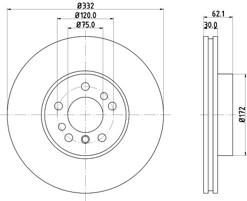 HELLA PAGID Jarrulevy 8DD 355 121-221